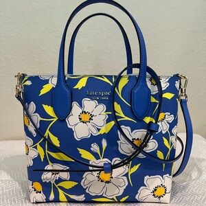 Kate Spade Blue and Yellow Floral Satchel